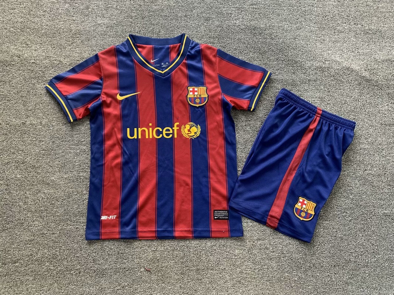 Kids-Barcelona 09/10 Home Soccer Jersey